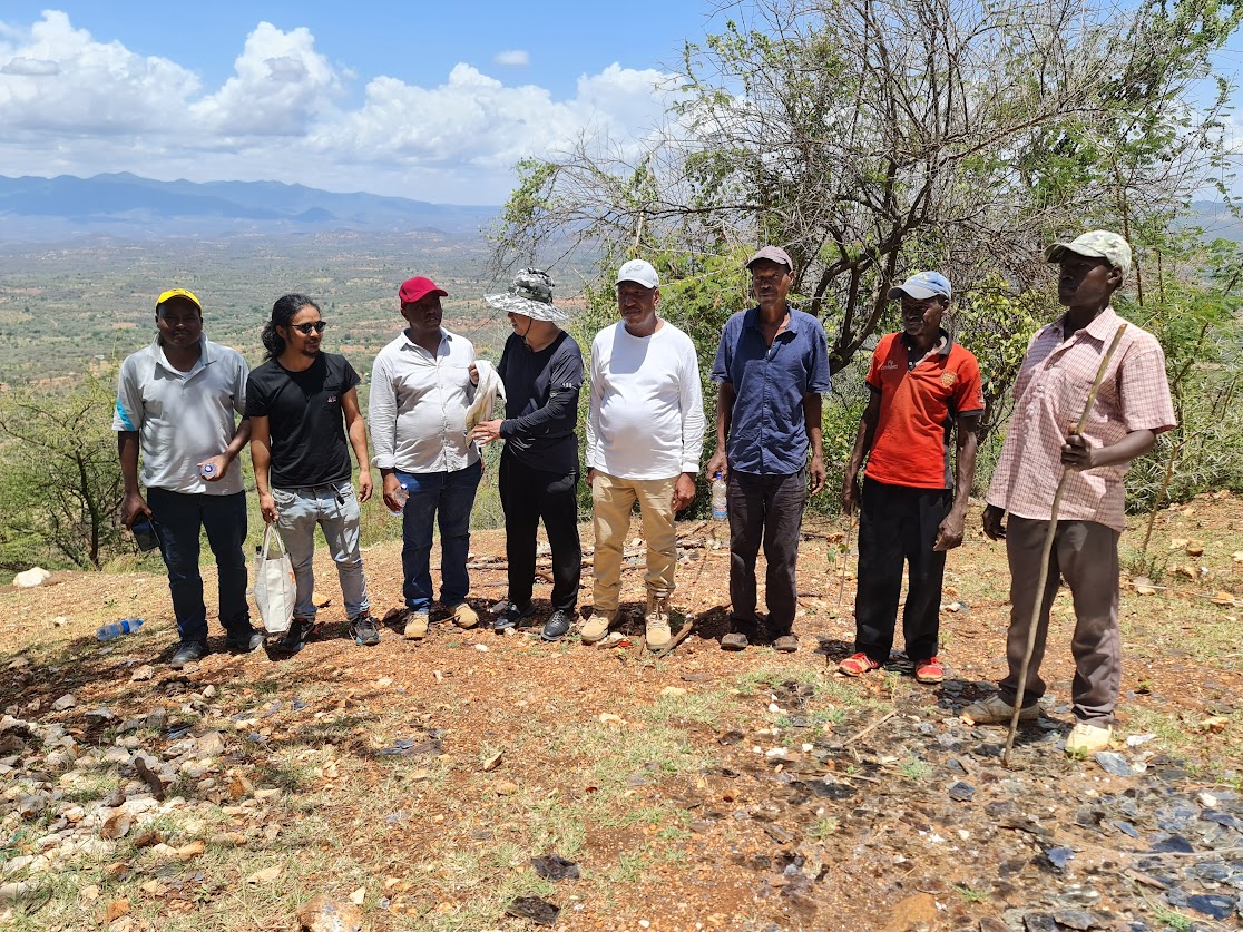 Geologists' Surveying the Site